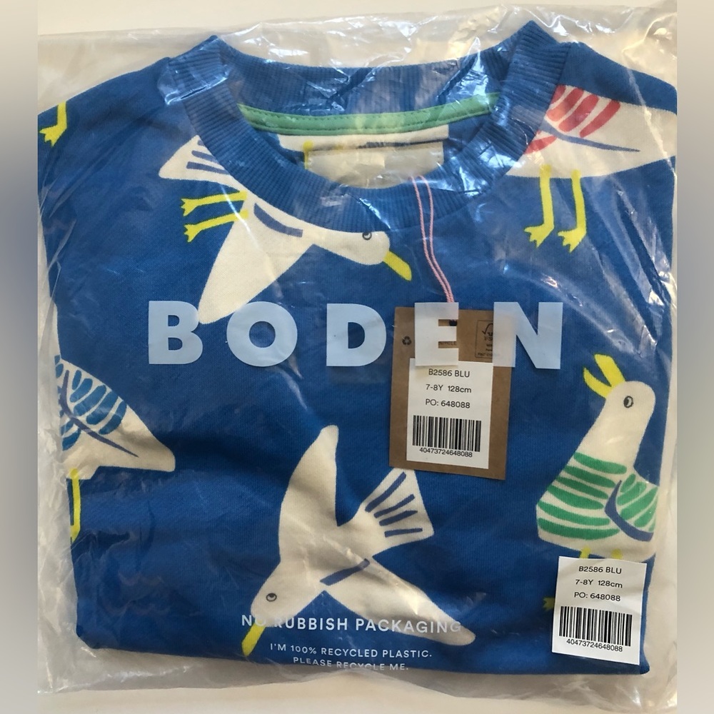 NWT Mini Boden Supersoft Printed Sweatshirt - Picture 5 of 6